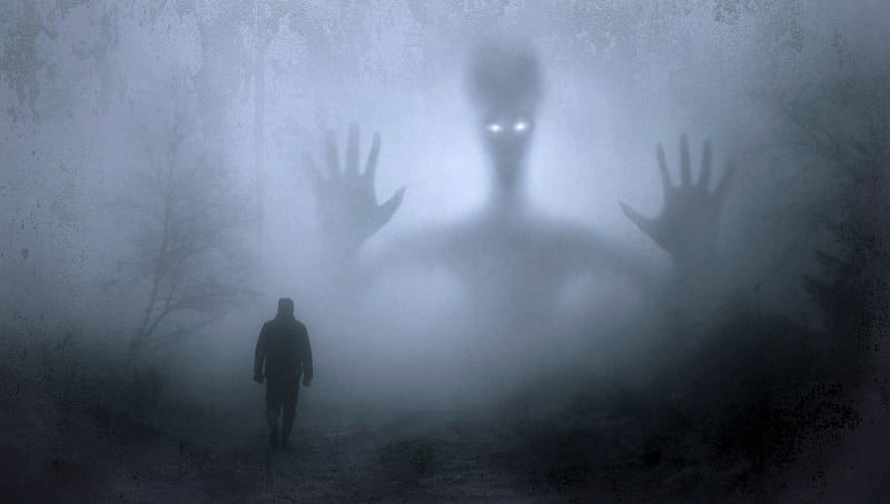 Alien on a distant planet